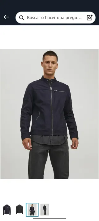 Chaqueta Jack & Jones Talla L Negra