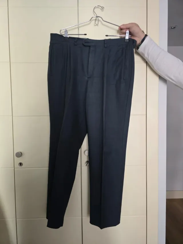 Traje Emidio Tucci Azul Tweed Fino Hombre