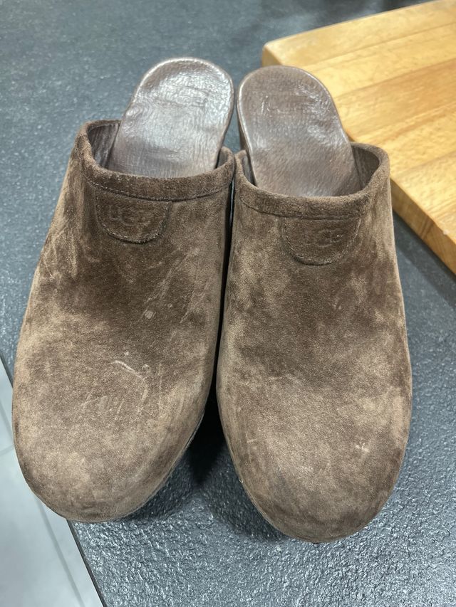 Zuecos UGG Ante Marrón Chocolate Originales