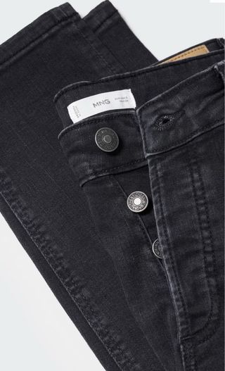 Mango Jeans Slim Fit Botones Negro/Gris-Hombre
