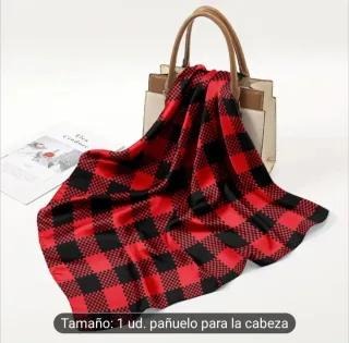 Pañuelo Baturro Cuadros Rojo y Negro