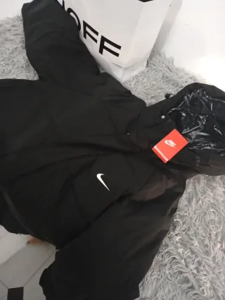 Chaquetón Nike 3/4 Negro Hombre