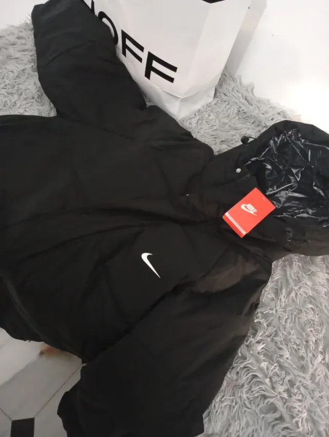 Chaquetón Nike 3/4 Negro Hombre