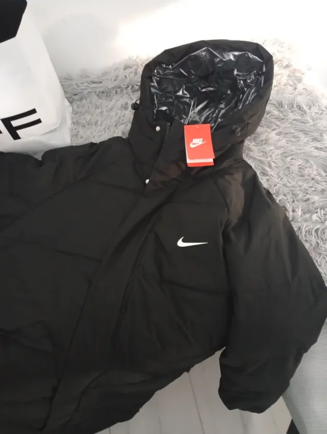 Chaquetón Nike 3/4 Negro Hombre