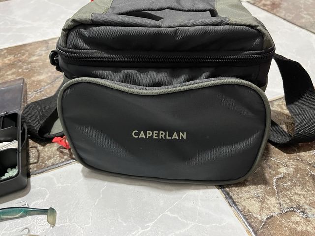 Carrete y señuelos pesca spinning carrete 2 salida