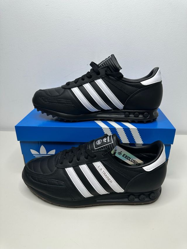 Adidas LA Trainer Talla 42 Negro Blanco