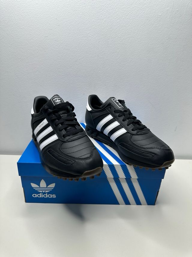 Adidas LA Trainer Talla 42 Negro Blanco