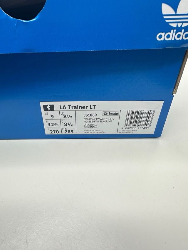 Adidas LA Trainer Talla 42 Negro Blanco