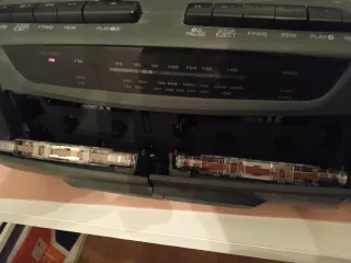 Radio Cassette Sanyo Doble con Radio