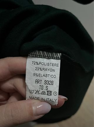 Abito in maglia verde scuro