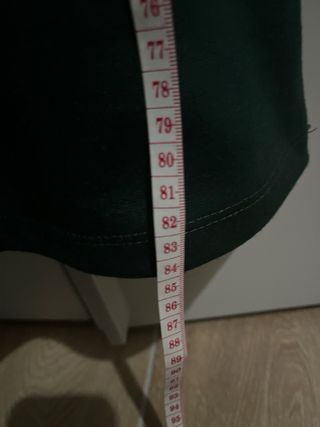 Abito in maglia verde scuro