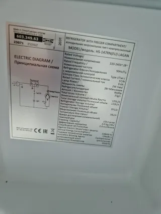 Nevera baja IKEA HS-147 RN sin usar