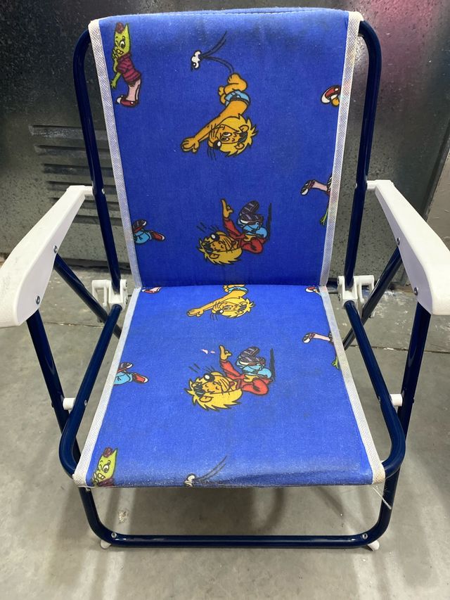 Silla Playa Niño Dibujos Animados