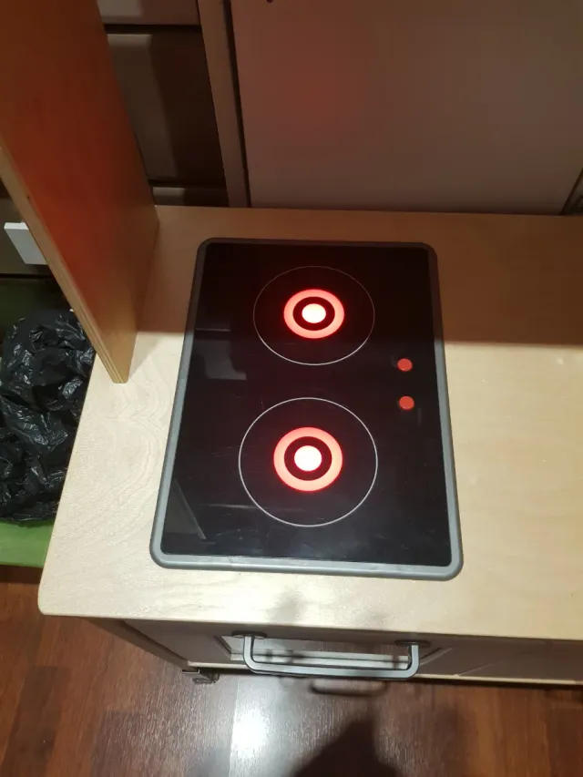 Cocina Infantil Madera con Microondas y Fregadero