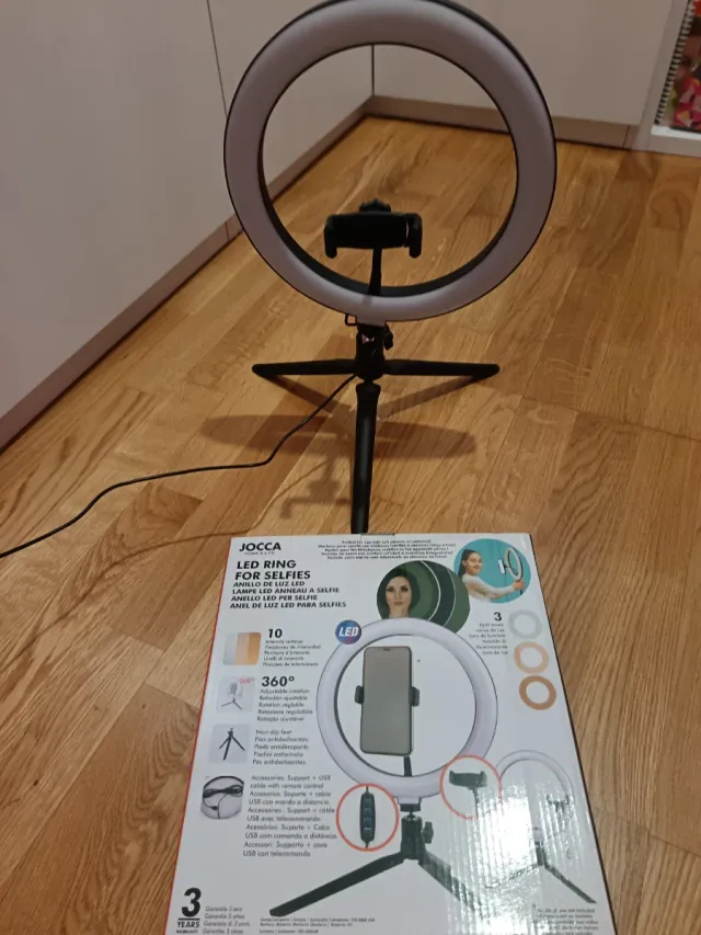 Anillo de Luz LED Jocca con Trípode