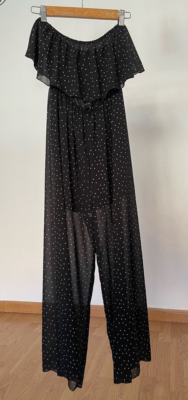 Mono gasa lunares volantes