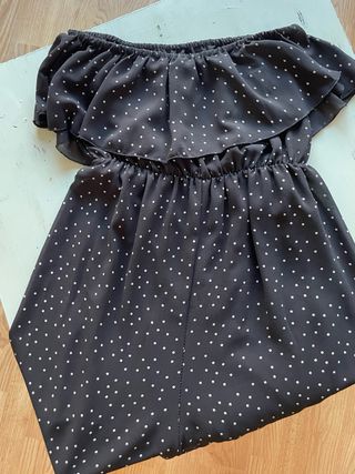 Mono gasa lunares volantes