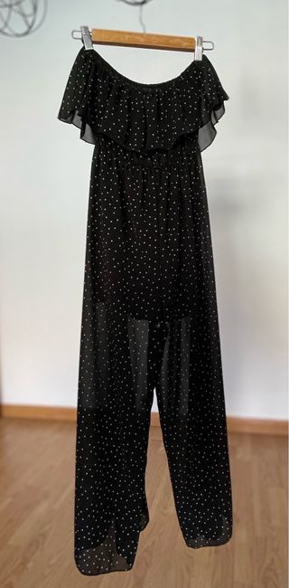 Mono gasa lunares volantes