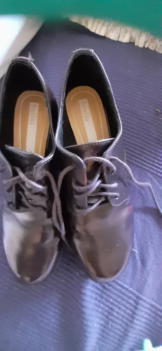 Zapatos piel  marrones talla 36