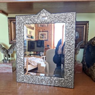 Specchio da tavolo Argento 925 massiccio cm 34x43