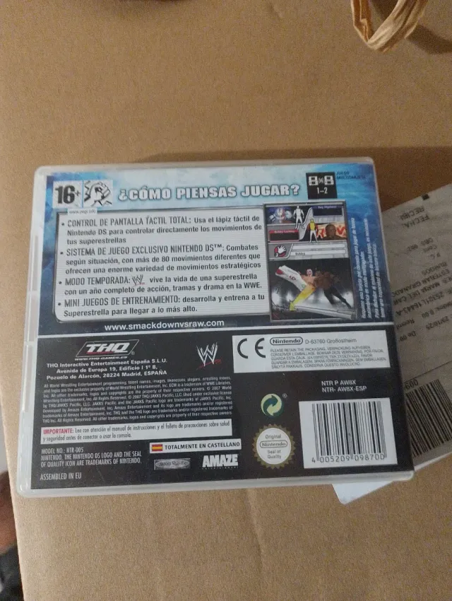 WWE Smackdown vs Raw 2008 Nintendo DS