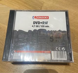 EROSKI DVD+RW 4.7 GB / 120 min (5 Unidades)