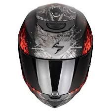 Casco integral Scorpion Exo-391 Wolf – Negro Plata