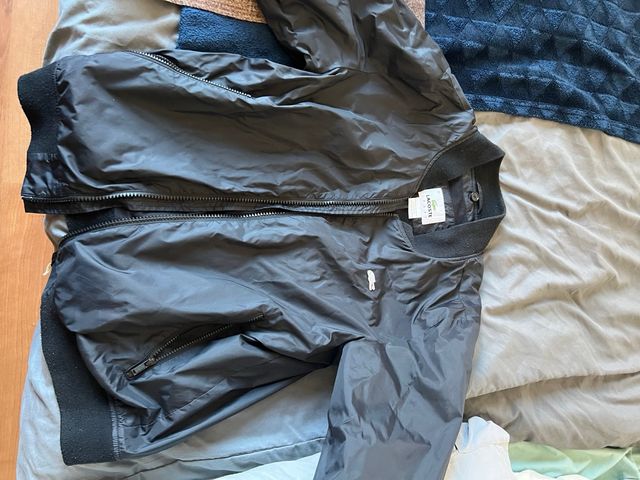 Chaqueta Bomber Lacoste Negra