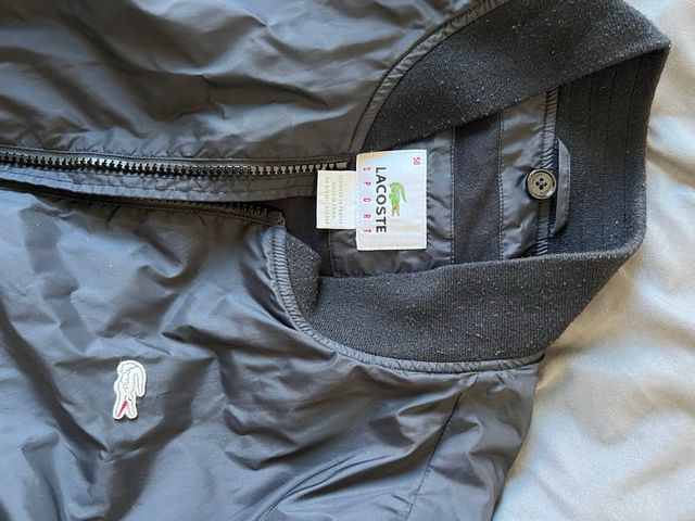 Chaqueta Bomber Lacoste Negra