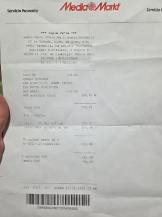 Patinete Eléctrico Segway Ninebot Max G30E