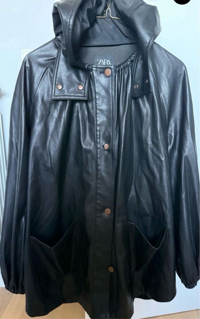 Chaqueta Zara efecto piel mujer