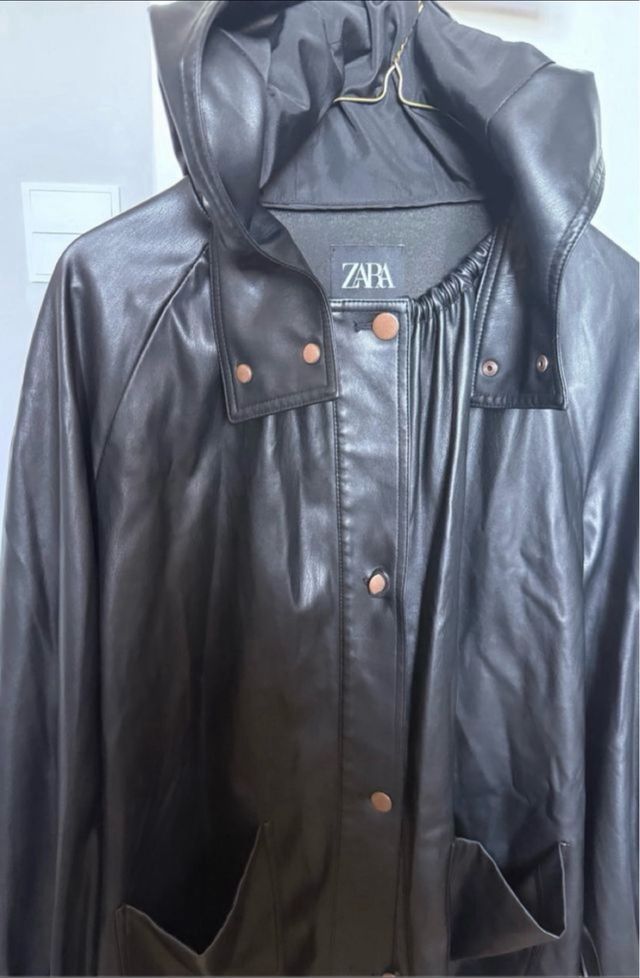 Chaqueta Zara efecto piel mujer