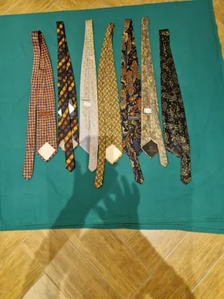 Lotto 7 Cravatte 100% Seta