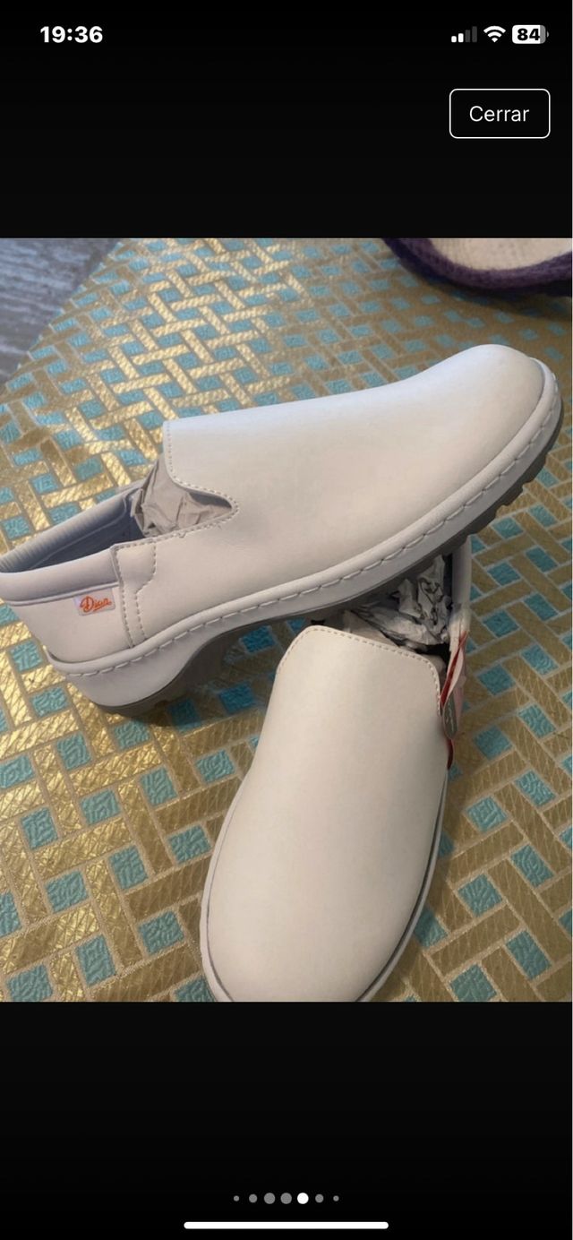 Zapatos de trabajo Dian blancos sin estrenar