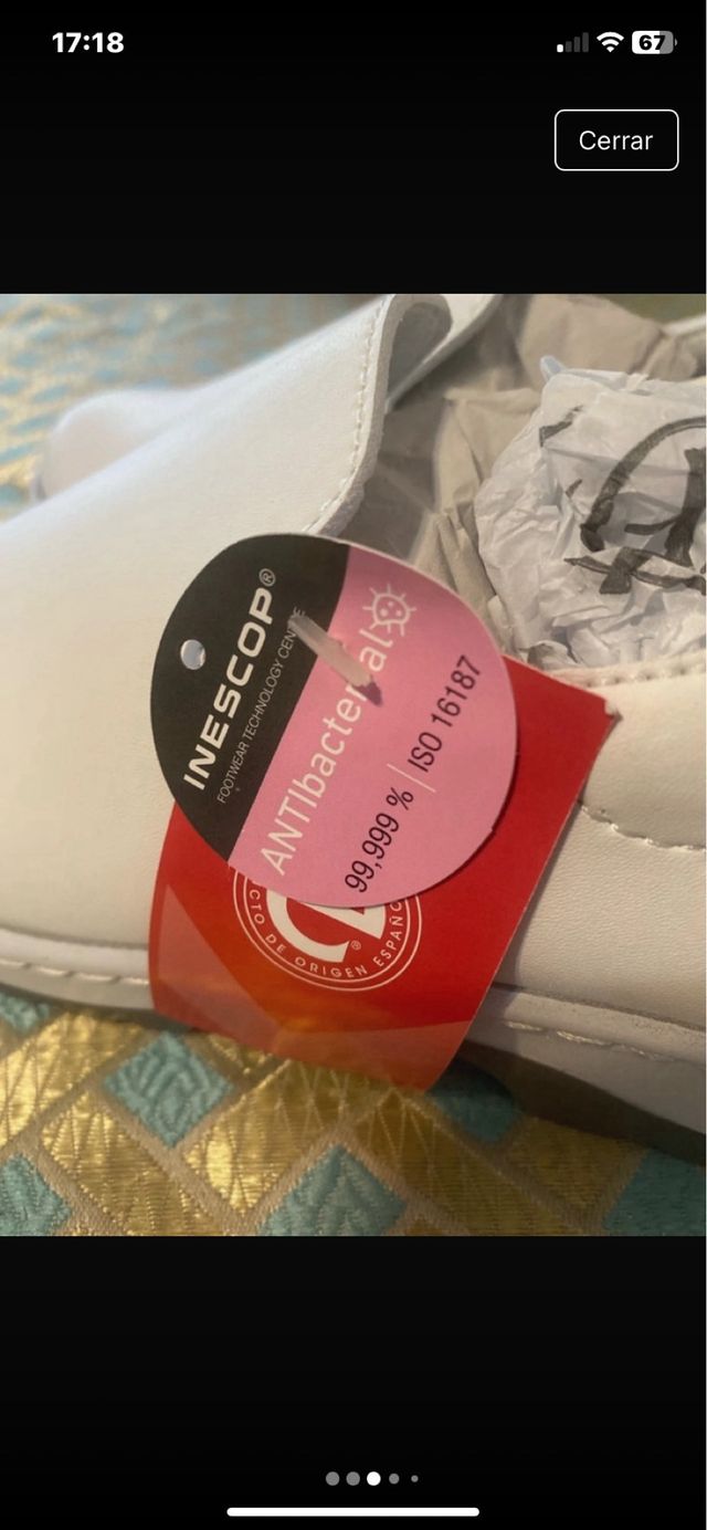 Zapatos de trabajo Dian blancos sin estrenar