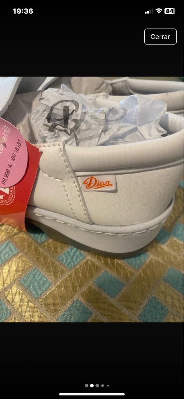 Zapatos de trabajo Dian blancos sin estrenar