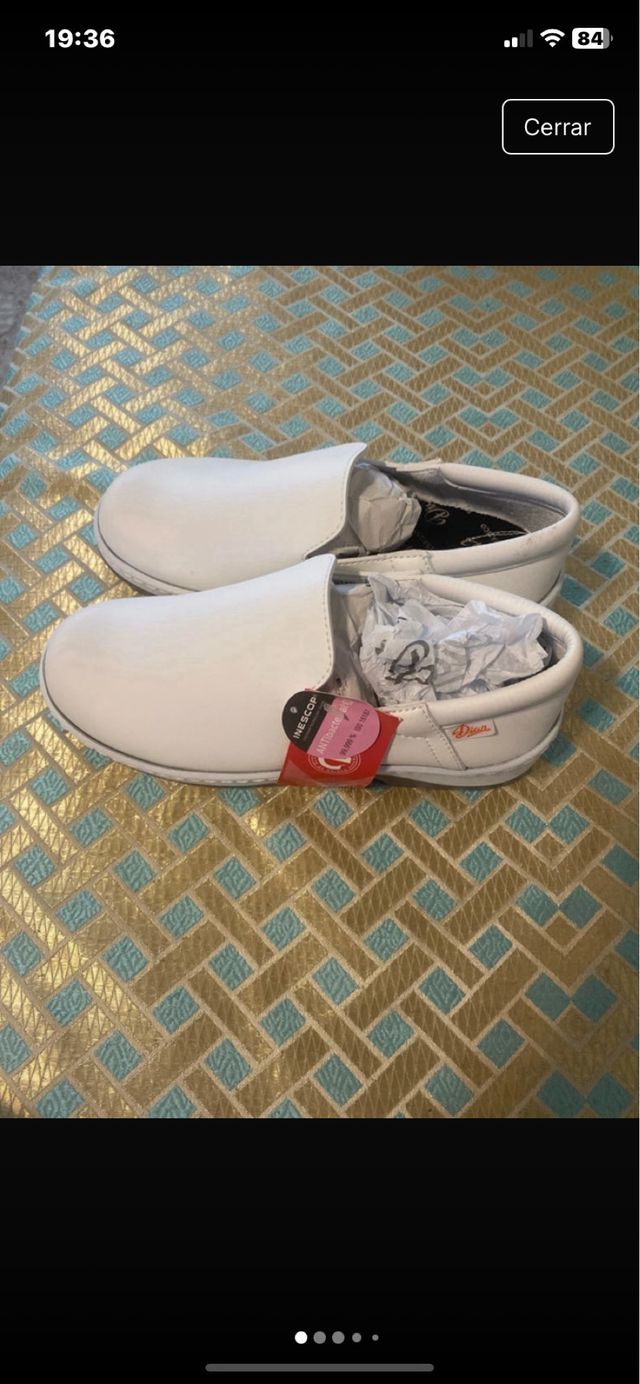 Zapatos de trabajo Dian blancos sin estrenar