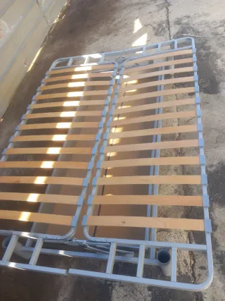 Sofá Cama Azul/Gris Tela