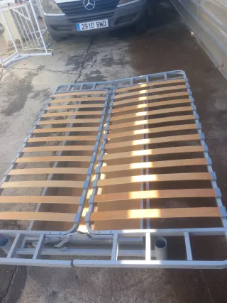 Sofá Cama Azul/Gris Tela