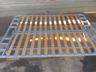 Sofá Cama Azul/Gris Tela