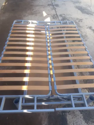 Sofá Cama Azul/Gris Tela