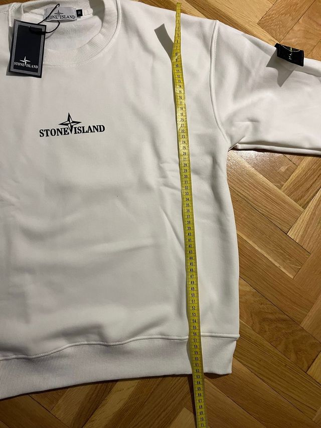 Sudadera Stone Island Blanca Talla M