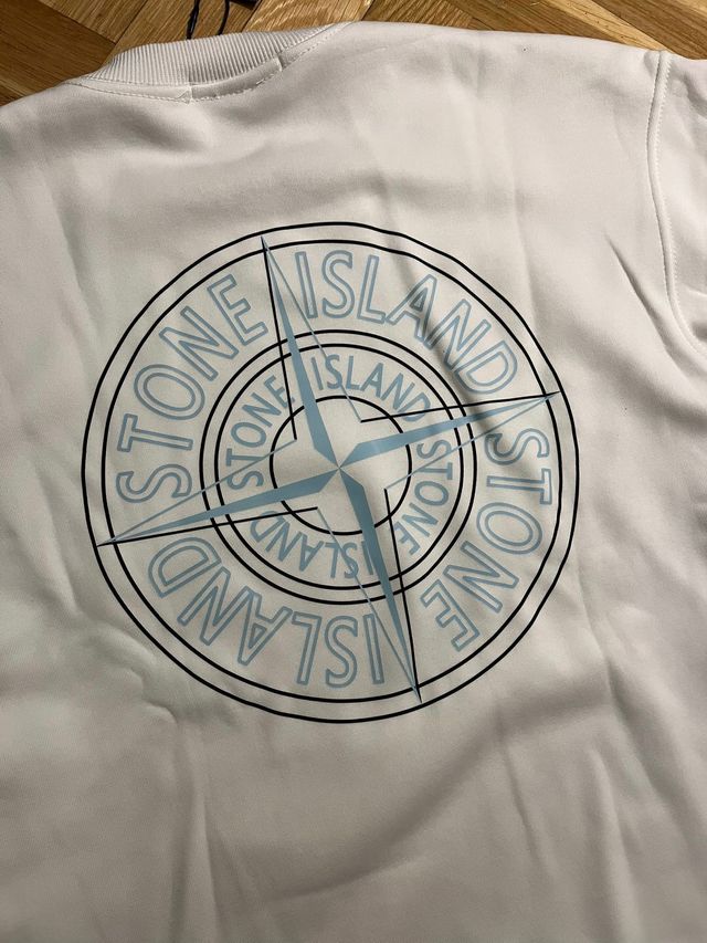 Sudadera Stone Island Blanca Talla M