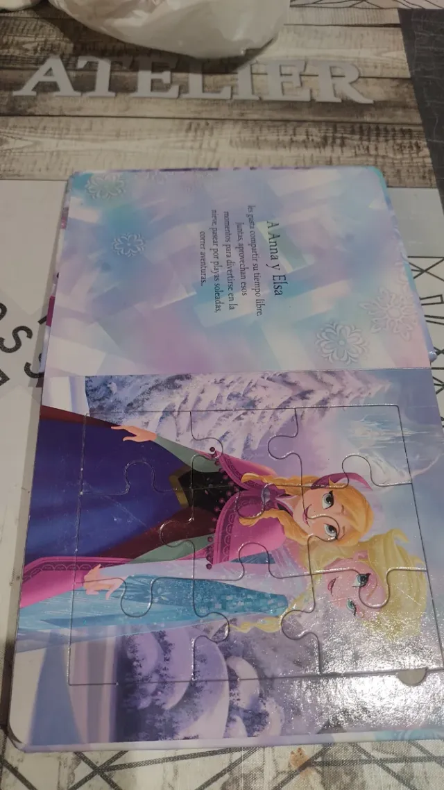 Frozen libro y puzzle de 0 a 3 años