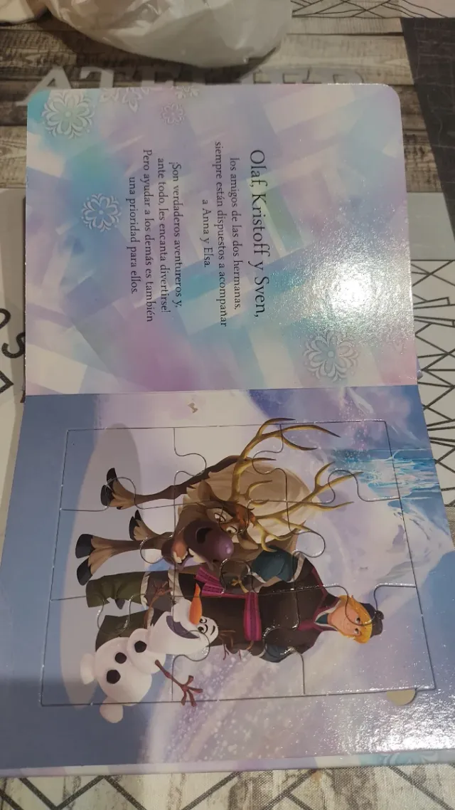 Frozen libro y puzzle de 0 a 3 años