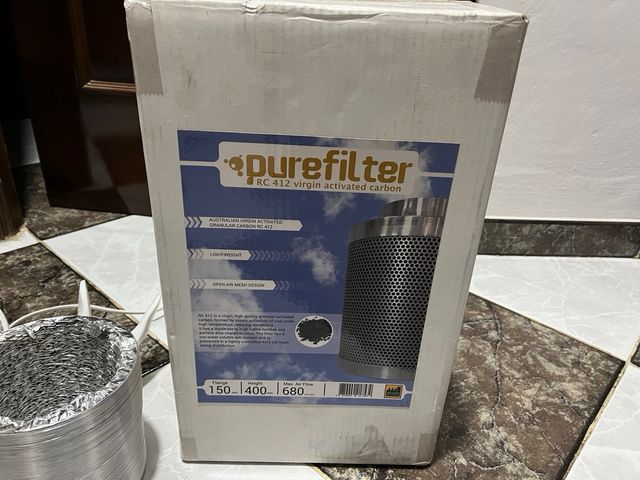 Filtro carbón Purefilter RC 412 + ventilador