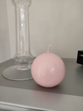 Portacandele in vetro trasparente