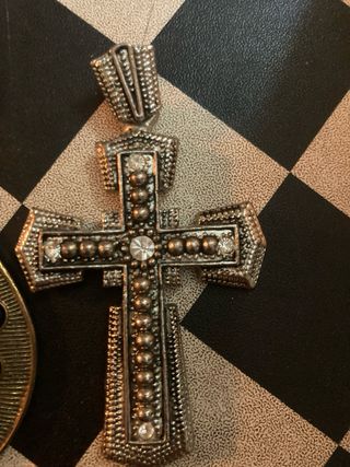 Set 2 Ciondoli Grandi Multicolore e Argento