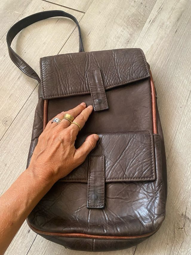 Bolso de pell estil vintage