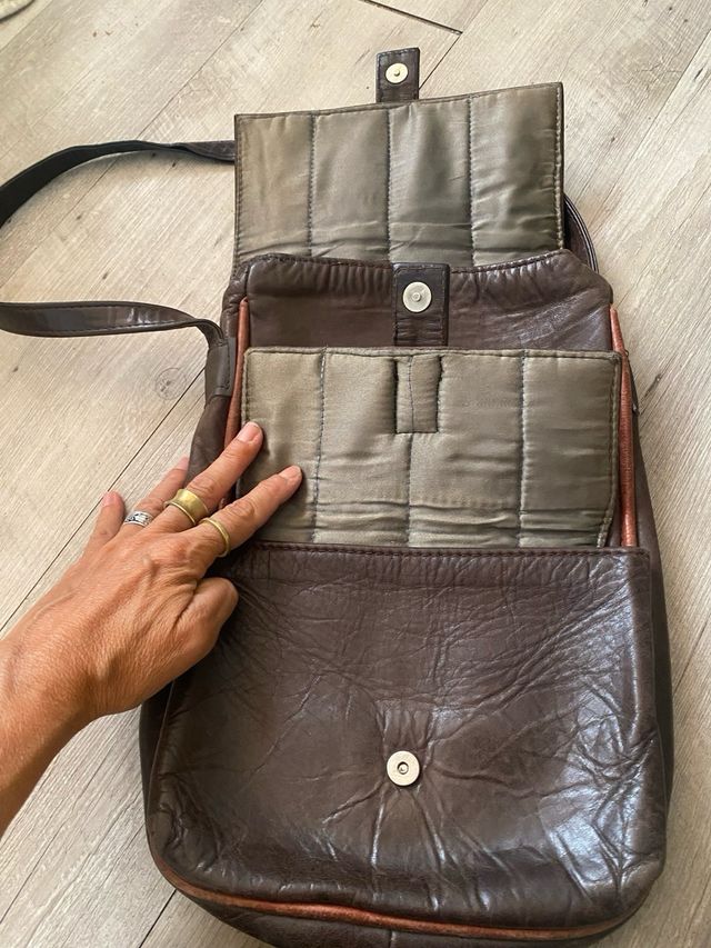 Bolso de pell estil vintage